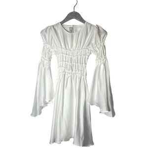 Georgia Hardinge White Starlet Mini Dress NEW